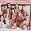 Rosegold Floral Posy Robes
