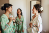 Mint Dreamy Angel Song Bridesmaids Robes Set