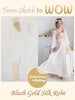 Blush Gold Silk Bridal Robe from my Paris Inspirations Collection - Shimmering Grace in Blush