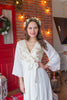 Ivory Leafy Gold Silk Bridal Robe from my Paris Inspirations Collection - Shimmering Grace in Ivory