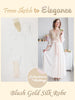 Soft Blush Gold Silk Bridal Robe from my Paris Inspirations Collection - Shimmering Grace in Soft Blush