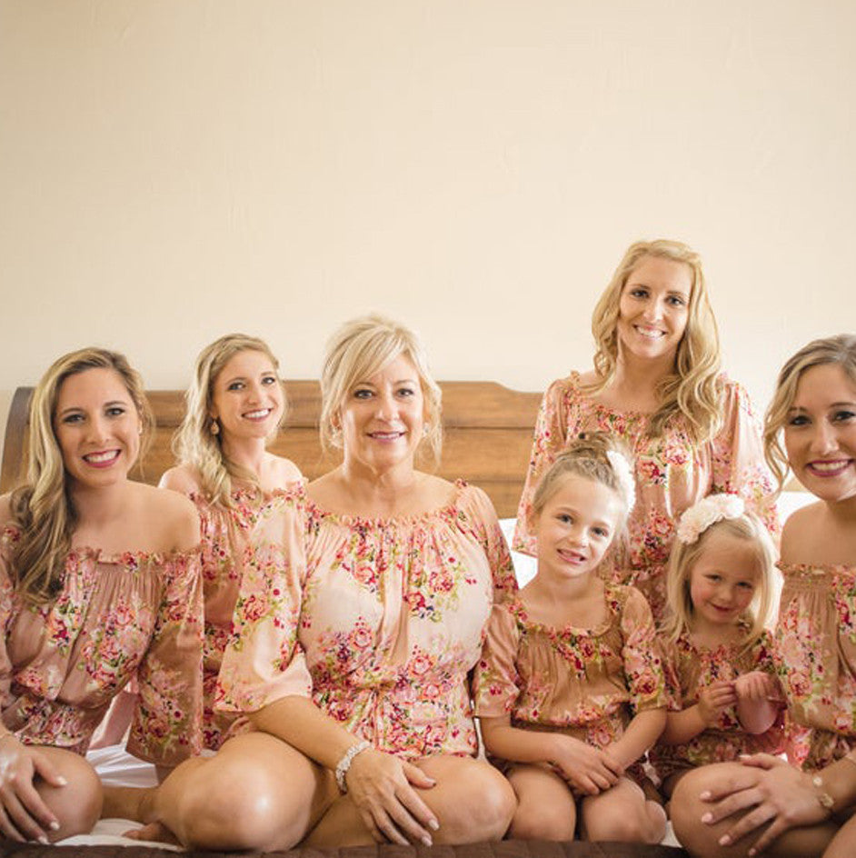 set of 5 bridesmaids