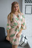 Tropical Delight Pattern- Premium Blush Bridesmaids Robes