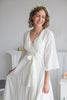 White Bridal Robe from my Paris Inspirations Collection - Lacey Silk in White