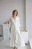 White Bridal Robe from my Paris Inspirations Collection - Lacey Silk in White 