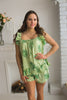 Ruffled Style PJs in Tropical Delight Palm Leaves Pattern