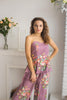 Blush, Lilac and Plum Wedding Colors Pj Sets in Strapless style 