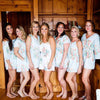 set of 7 bride and bridesmaids rompers set