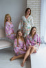 Dreamy Angel Song Pattern - Premium Lilac Bridesmaids Robes 