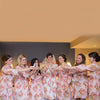 Pink Floral Posy Bridesmaids Robes