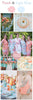 Peach and Blue Wedding Color Robes