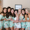 Soft Mint Mismatched Style  Dreamy Angel Song Bridesmaids Rompers Set
